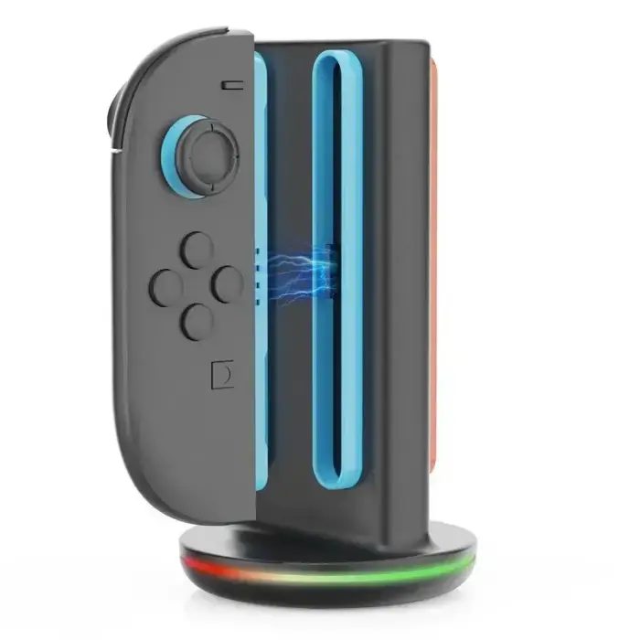 iPega SW2051 Charger Dock with RGB for JoyCon Controllers Nintendo Switch 2 Black Photo