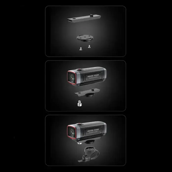 AKEEYO 710 Lite Handlebar Action Camera for Bikes and Motorcycles - Black Photo