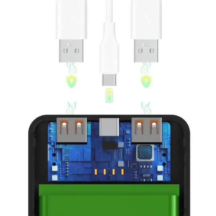 Wozinsky Wpower WPBBK-2 10000mAh Power Bank - Black Foto 10