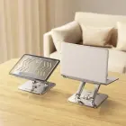 Wozinsky WRS-CPY84SS Aluminum Laptop and Tablet Stand + Free Smartphone Stand - Silver Фото num