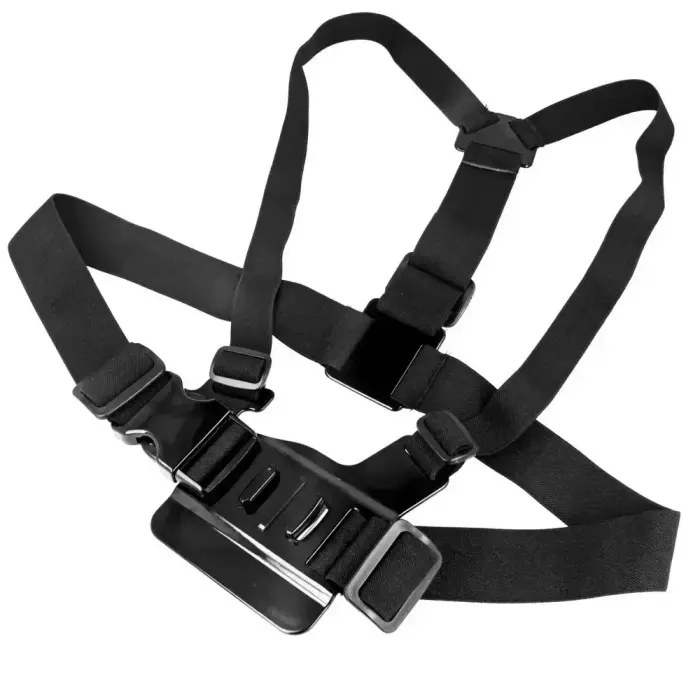 GoPro Chest Strap set of accessories 5in1 for GoPro, DJI, Insta360, SJCam, Eken sports cameras (GoPro 5 in 1 chest strap) Photo