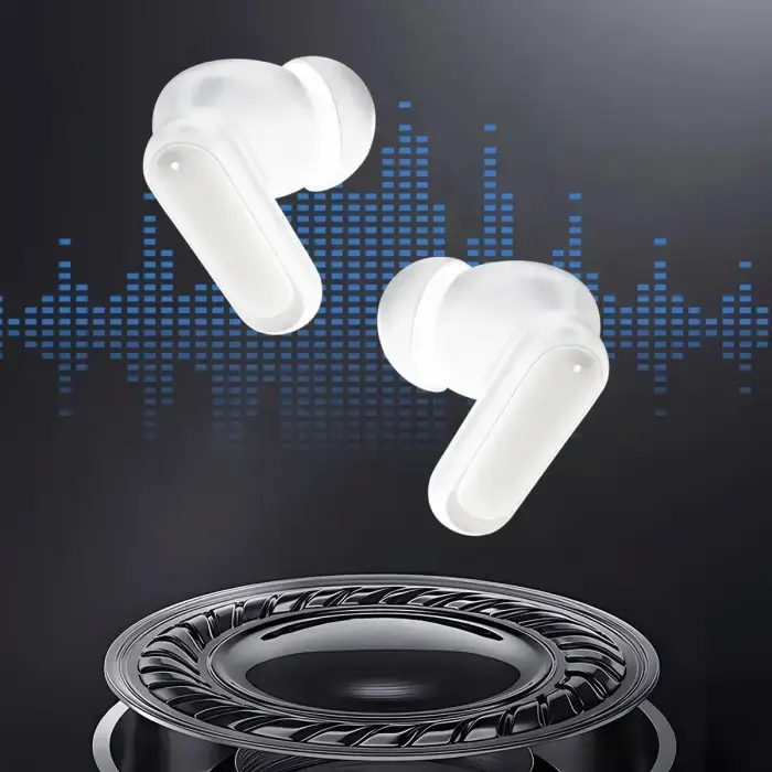 Blavec Bluetooth TWS Earphones BW-08 Speak AI (BW08SA-W) white Foto 9