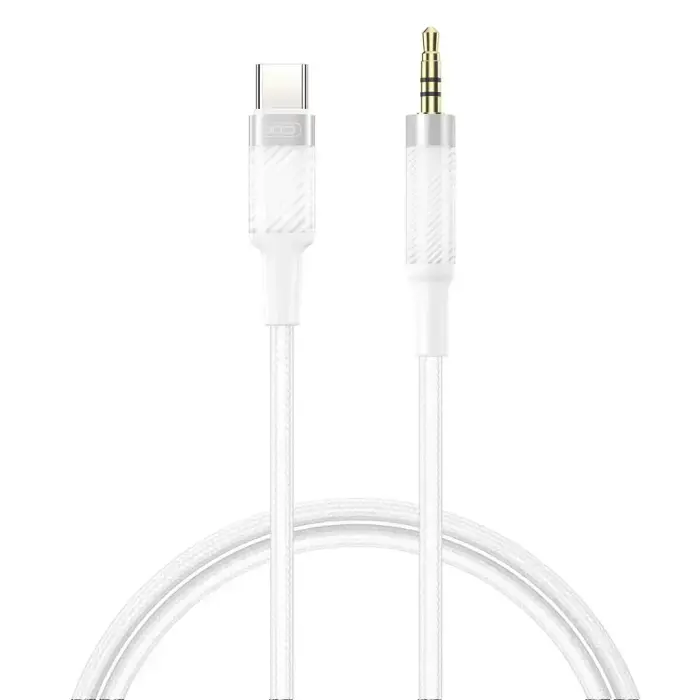 XO cable audio NB-R279B USB-C - jack 3,5mm 1,0m white Foto 1