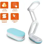Collapsable LED desk Lamp 10W, 3000/4500/6000K, 1200mAh, blue, LTC Foto 1
