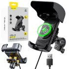 Blavec Uchwyt Rowerowy BVC-01 Velo to handlebar with induction charging and shock absorbtion (BVC01-ICSAHB) black Photo