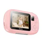 Digital kids camera with selfie function Hoco 1MP 2,0" HD Ready DV205 pink Фото num