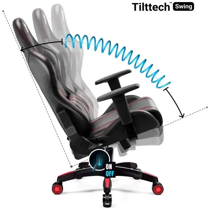 Gaming chair Diablo Chairs X-One 2.0 King Size black-red Foto 9