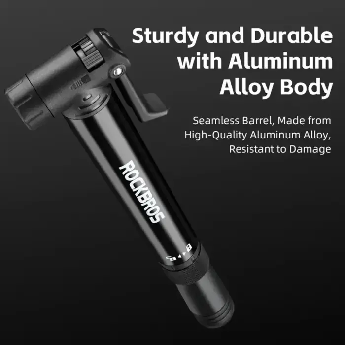 Rockbros 42320010001 Bicycle Pump Hand + Screwdriver - Black Фото num