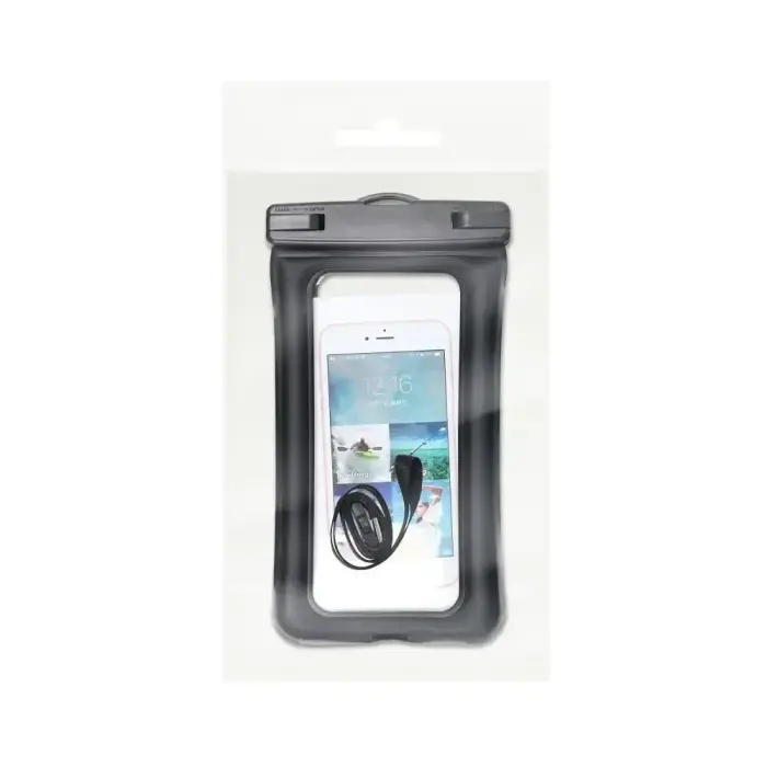 Waterproof bag for mobile phone with plastic closing AIRBAG black Foto 6