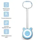 LED Teddy bear desk Lamp  3W, 3000/4500/6000K, adjustable, 1200mAh, blue,  LTC Foto 1