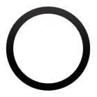 Universal round plate / magnet ring compatible with MagSafe black  Фото num