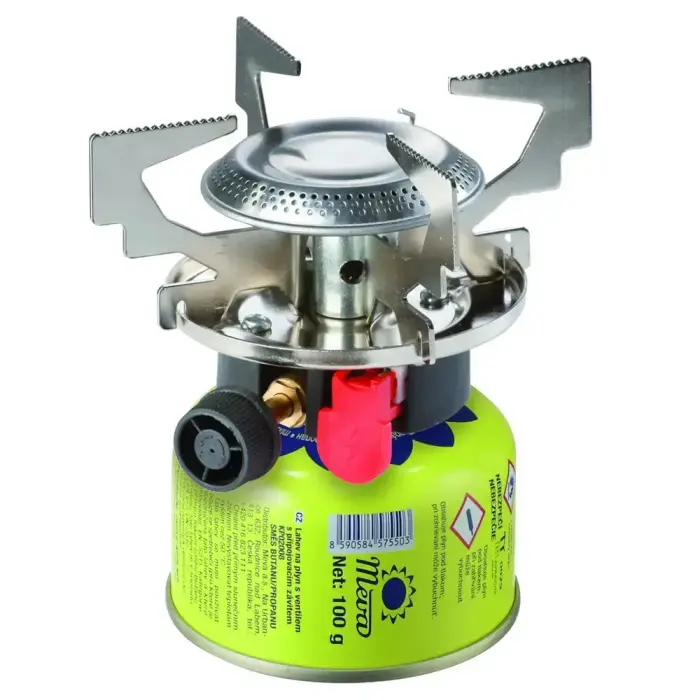 Gas camping stove with gas cartridges (thread or valve) ATOS piezo igniter 1.8kW Foto 3