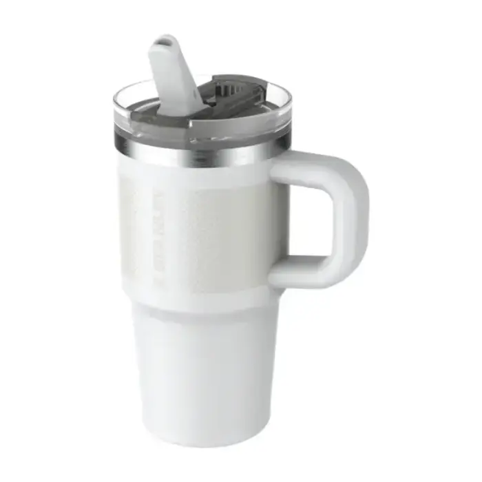 Термокружка с трубочкой The Quencher ProTour Flip Straw Tumbler 0.59L белого цвета Фото num