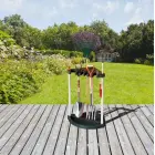 Dārza darbarīku turētājs stūra Corner Tool Rack melns Foto 5