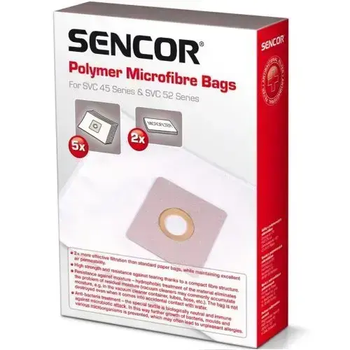 Sencor SVC 45|52 Мешки для пылесоса 5шт. + 2 микрофильтра Фото num