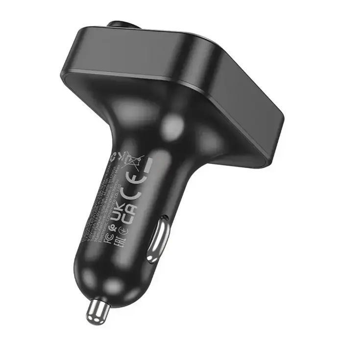 HOCO car transmitter FM bluetooth 2 x USB A + Type C PD QC3.0 20W E85 black Фото num
