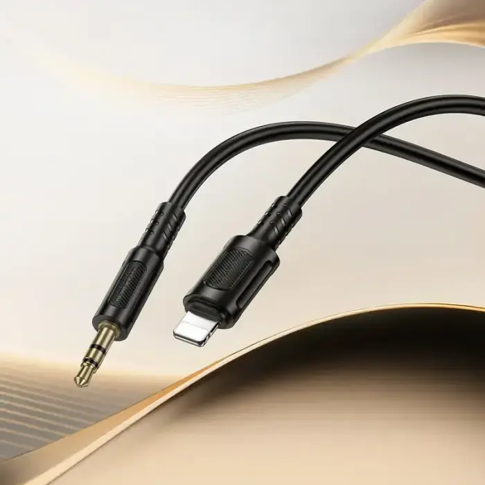 Borofone Cable AUX BL25 Nice - Lightning to jack 3,5mm - 1 metre black Photo