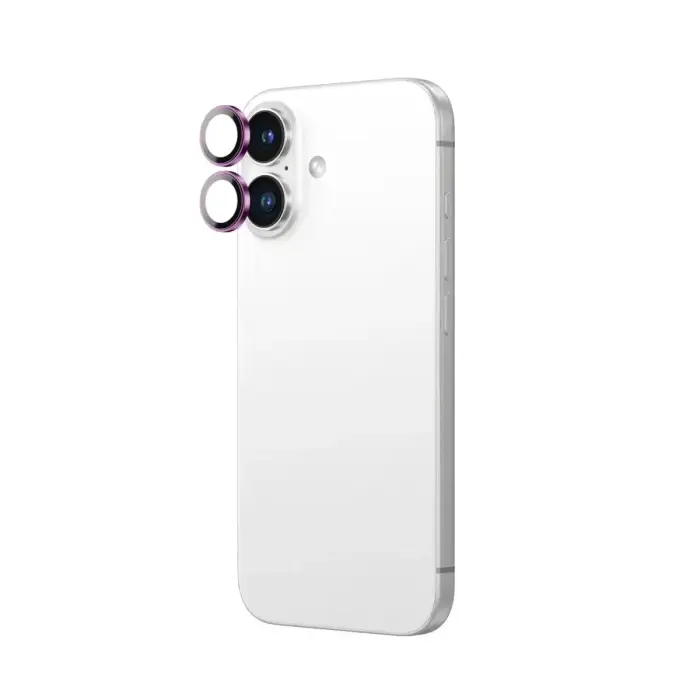 AmazingThing AR Aluminum 2 Lens Glass telefona maciņš iPhone 16, iPhone 16 Plus - Pink Foto 3
