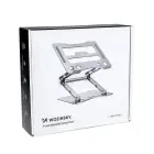 Wozinsky WRS-CPY75DSS Aluminum Laptop and Tablet Stand + Free Smartphone Stand - Silver Foto 9