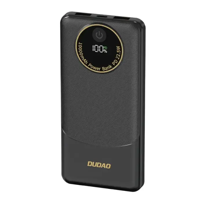 Dudao K12 внешний аккумулятор (powerbank) | 10000 mAh | 22.5W | USB-A, USB-C | LED дисплей | черный Фото num