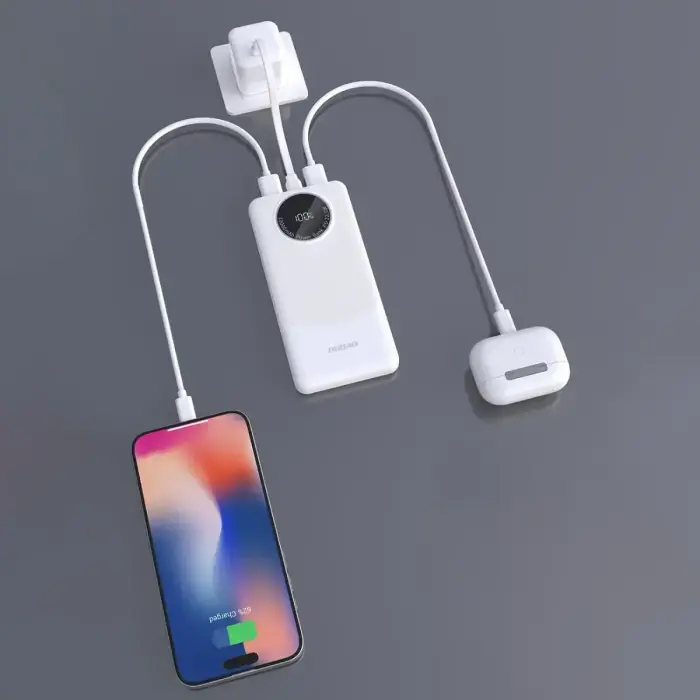 Dudao K12 внешний аккумулятор (powerbank) | 10000 mAh | 22.5W | USB-A, USB-C | LED дисплей | черный Фото num