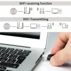Qoltec Wireless Ultra High Speed Mini Adapter NANO WiFi | Standard N | USB 2.0 | 300Mbps Фото num