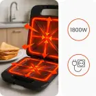 Huslog 4-slice sandwich maker 1800W Фото num