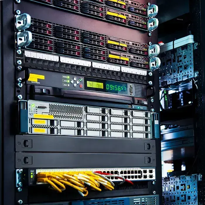 Qoltec Solid steel patch panel for 19'' rack | 24 ports | 1U | UTP | Black Photo
