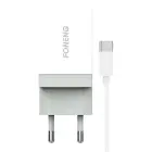 Зарядное устройство Foneng K210 | 10,5 Вт | USB-C | с кабелем USB-A — USB-C в комплекте | белый Фото num