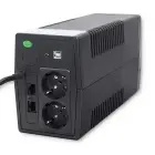 Qoltec Uninterruptible Power Supply UPS Line Interactive | Monolith | 1000VA | 600W | LCD | USB | RJ45 Photo