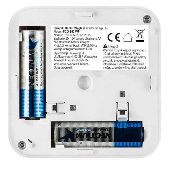 Firesco FCO-850 WF Wi-Fi Carbon Monoxide Detector Tuya Smart Life Фото num