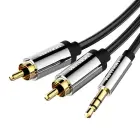 3.5mm Male to 2x RCA Male Audio Cable 3m Vention BCFBI Black Foto 3