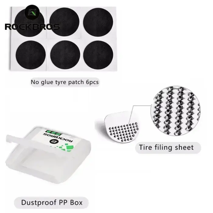 Rockbros GJ2001 repair kit for bicycle inner tubes - translucent Photo