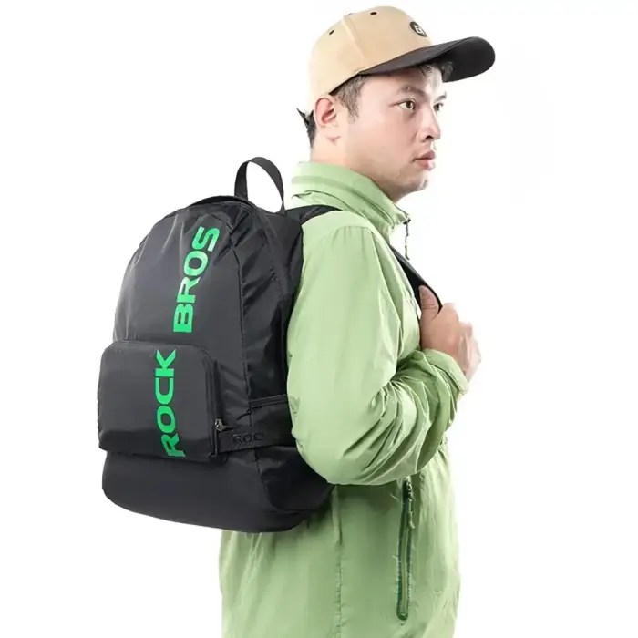 Rockbros H10-BK sports foldable backpack 18 l - black Фото num