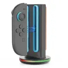 iPega SW2051 Charger Dock with RGB for JoyCon Controllers Nintendo Switch 2 Black Photo