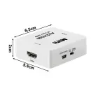 Fusion video signāla pārveidotājs no RCA uz HDMI (+Audio)balts Foto 3