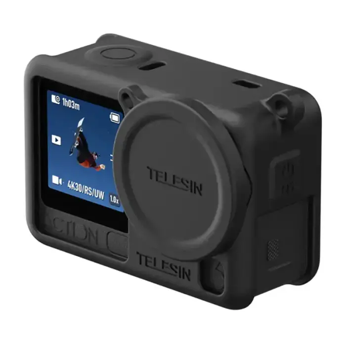 Telesin Silicone Protective Case for DJI Osmo Action 6 (Black) Фото num