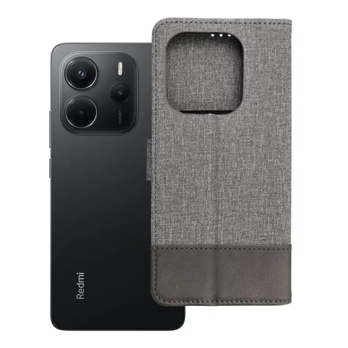 Flip case for Xiaomi Redmi Note 14 4G (GLOBAL - 164,84mm x 78,15mm x 8,16mm) Gomma Book gray Фото num