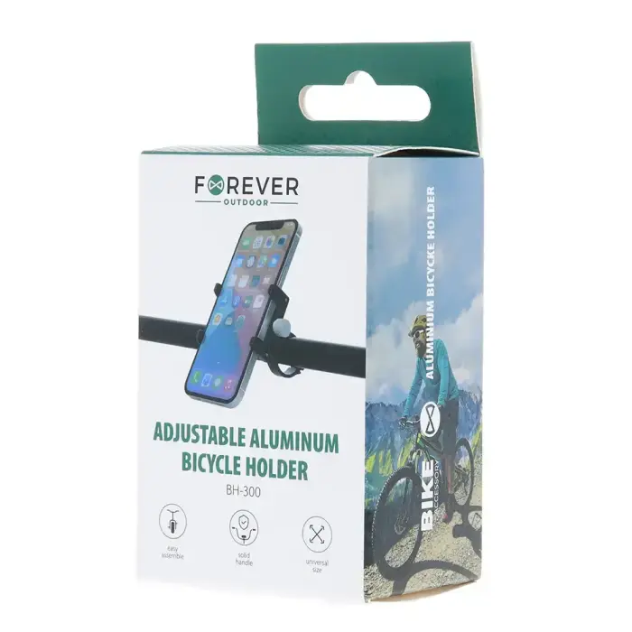 Forever Outdoor Adjustable aluminum phone holder BH-300 black Photo