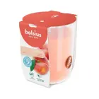 Ароматизированная свеча в стеклянной баночке True Scents, диаметр 80 x 73 мм, персиковый цвет. Фото num