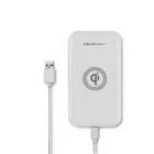 Qoltec Induction Wireless Charger | Qualcomm QuickCharge 3.0 | 10W | white Photo