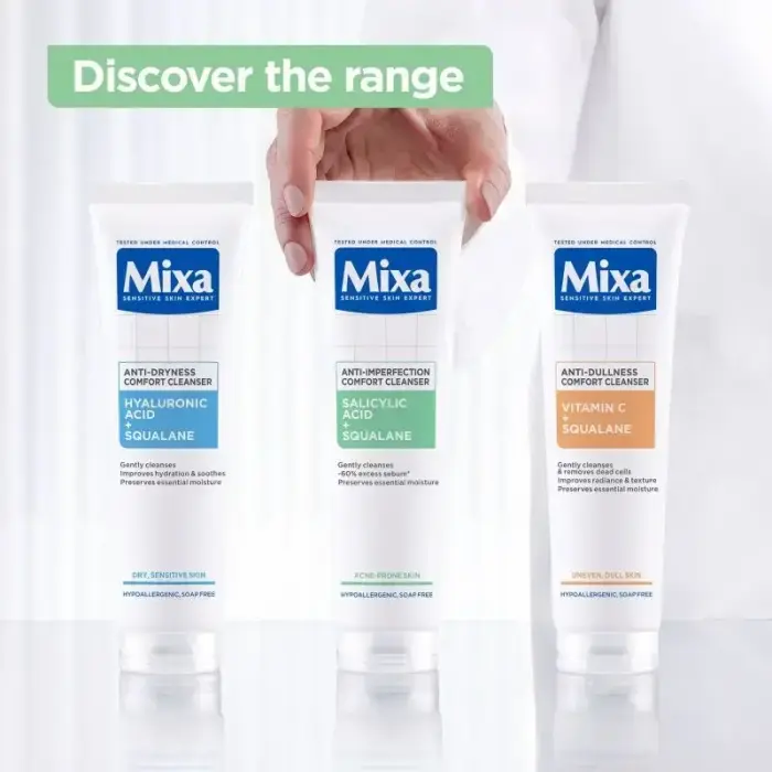 MIXA Anti-Imperfection Comfort Cleanser Gel Facial Cleanser Against Imperfections in Acne-prone Skin 150 Ml Foto 7