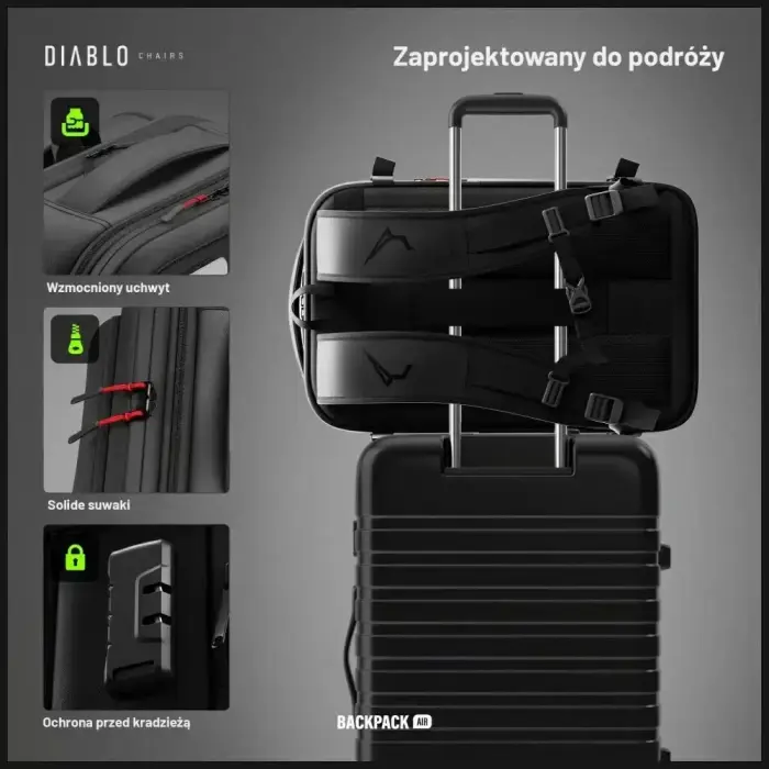 Multifunctional vacuum backpack Diablo Chairs Backpack Air black Photo