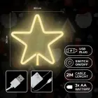 Neon LED CHRISTMAS PENTASTAR warm white FLNE22 Forever Light Foto 5