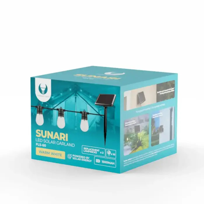 Forever Light LED Solar Garland SUNARI FLS-60 7,5m 10 bulbs IP44 Фото num