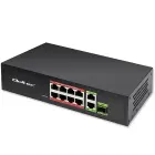 Qoltec FAST Ethernet PoE SWITCH 8x RJ45 PoE 2x RJ45 Uplink 1x SFP | 120W | 1000 Mb Photo