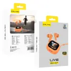 Blavec Bluetooth TWS Earphones BW-07 Live with LCD display (BW07L-O) orange Foto 7
