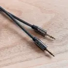 Wozinsky universal mini jack cable 2x AUX cable 1.5 m black Photo