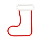 Neon LED CHRISTMAS SOCK white red FLNE23 Forever Light Foto 1