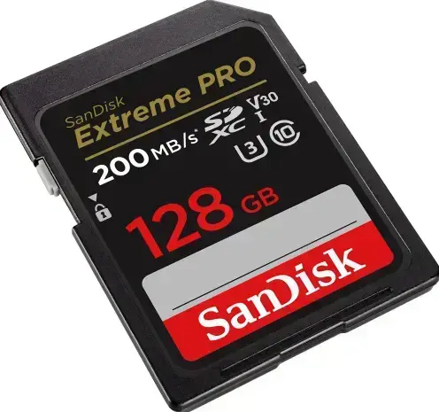 SanDisk memory card 128GB Extreme Pro SDXC C10 V30 UHS-I U3 Фото num